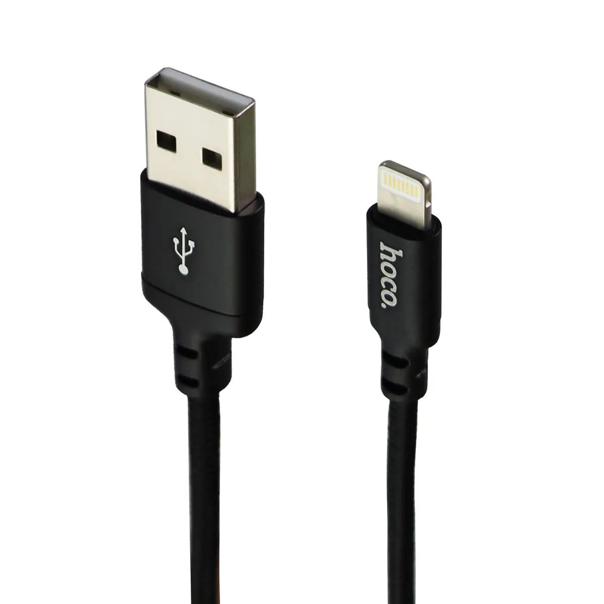 HoCo (3.3-ft/1m) Braided 8-Pin to USB Charge and Sync Cable - Black