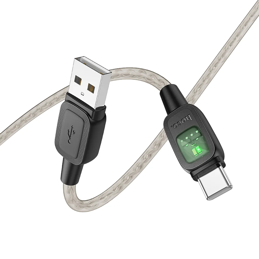 HOCO 60W USB-A to USB-C Fast Charging Cable with Auto Power Off