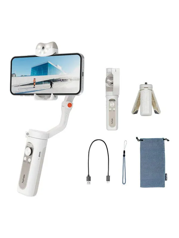 Hohem iSteady V2 3-Axis Palm Smartphone Gimbal AI Visual Tracking in White Color