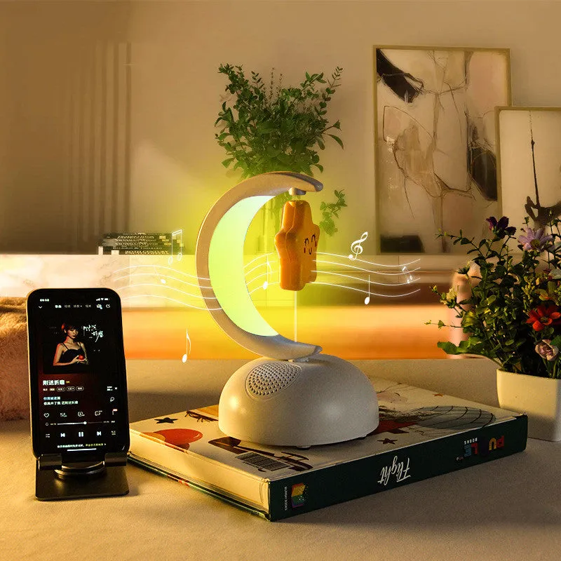 Home Desktop Bedside Moon Night Light Audio