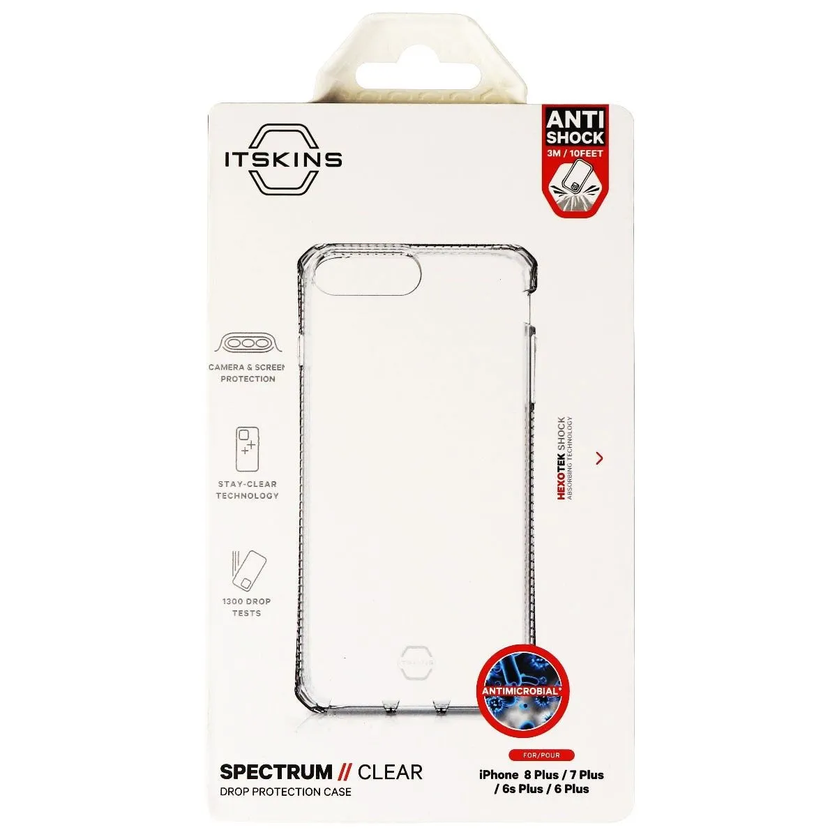 ITSKINS Spectrum Clear Series for Apple iPhone 8 Plus / 7 Plus / 6s Plus - Clear