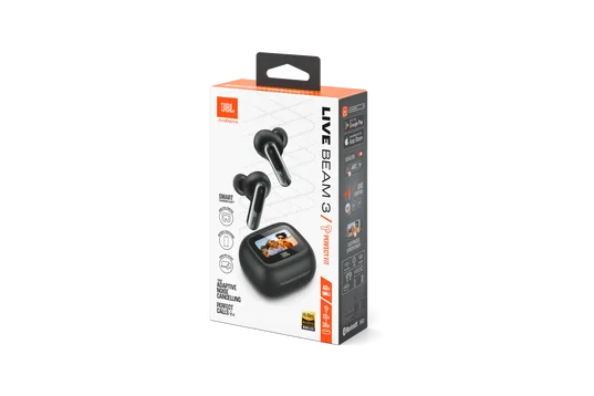 JBL Live Beam 3 Headphones with Noise Cancellation (In-Ear) [Black]