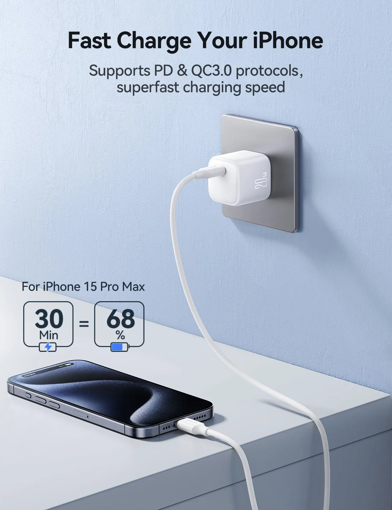 JOYROOM JR-TCG08 GaN PD20W mini Charger (CN)