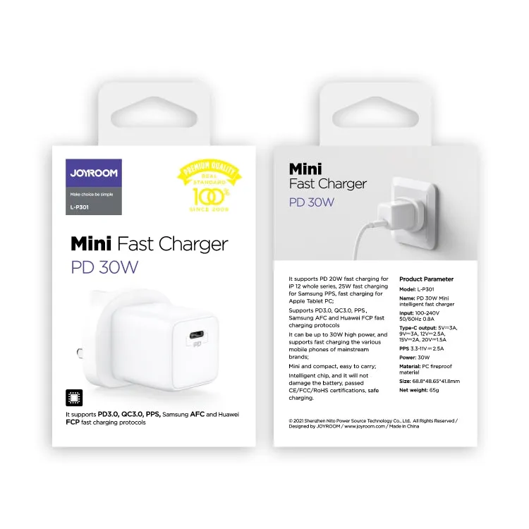 Joyroom L-P301 PD 30W Mini Fast Charger