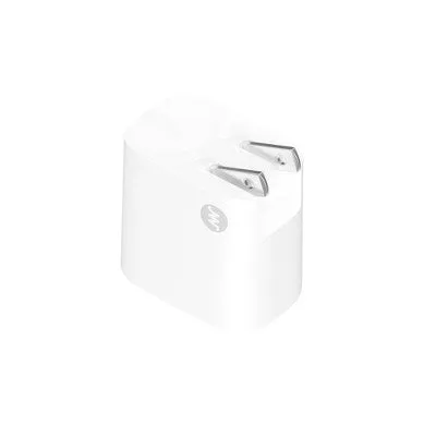 Just Wireless Pro Series 30W 2-Port USB-A & USB-C Home Charger with 6' USB-C to USB-C Cable - White