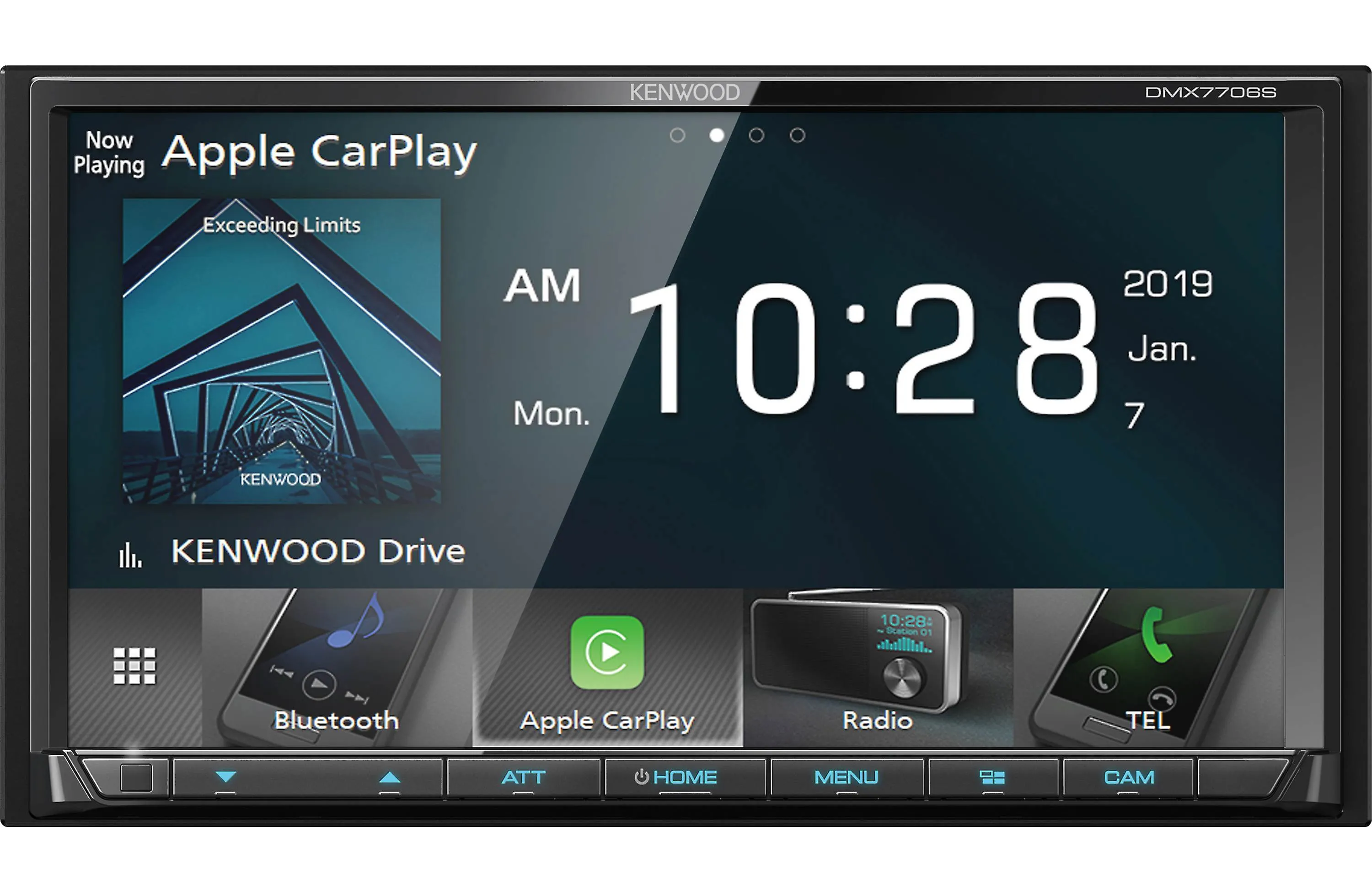 Kenwood DMX7706S 6.95" Apple Car Play and Android Auto Multimedia Receiver