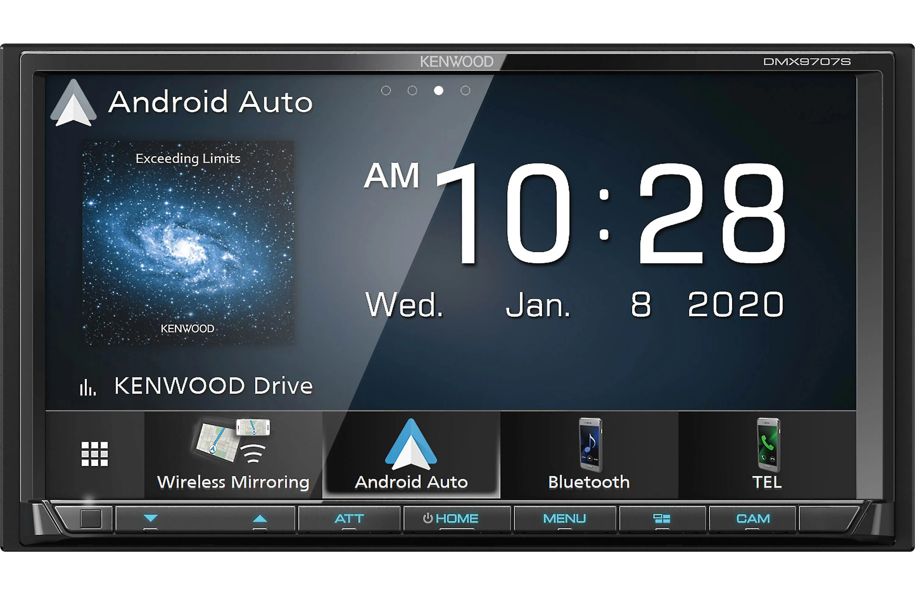 Kenwood DMX9707S 2-Din Multimedia Receiver Wireless Apple CarPlay & Android Auto