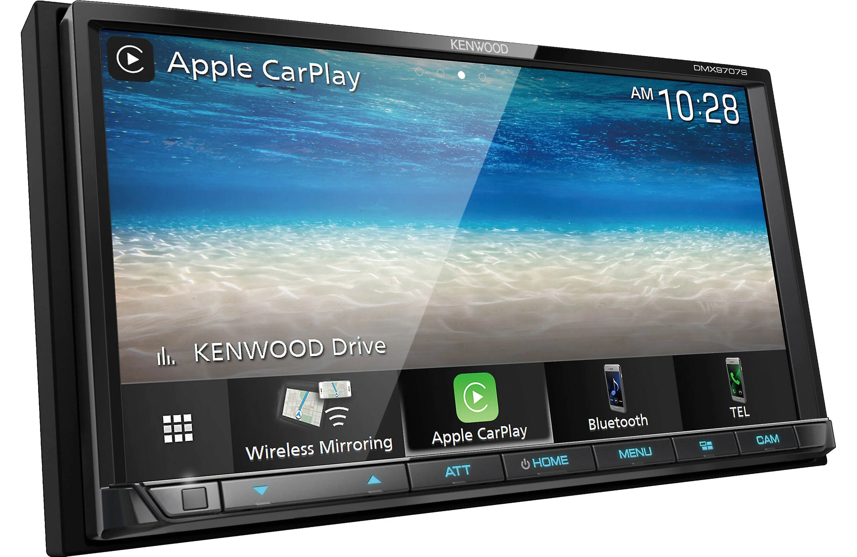 Kenwood DMX9707S 2-Din Multimedia Receiver Wireless Apple CarPlay & Android Auto