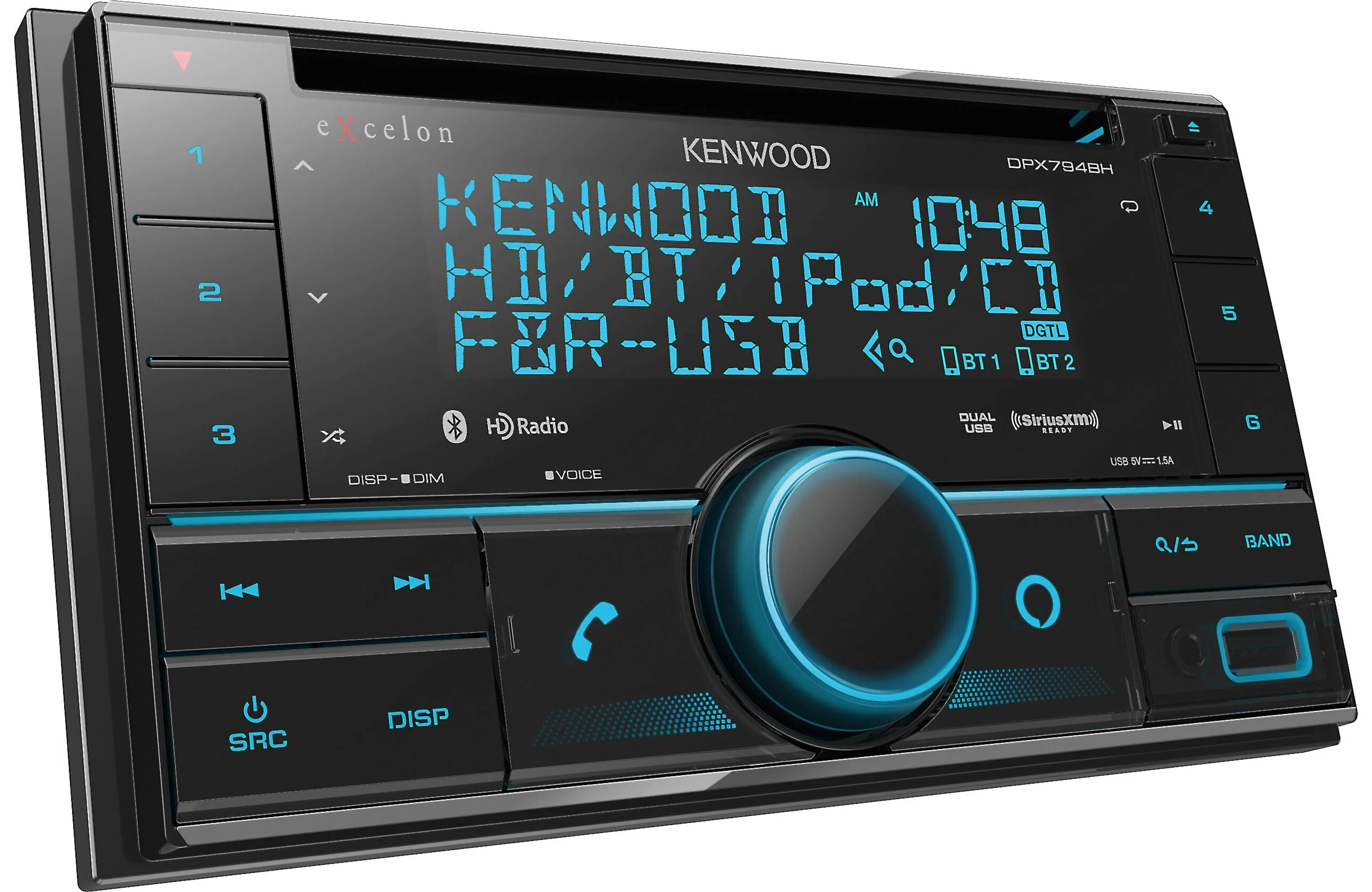 Kenwood Excelon DPX794BH Double Din Car Stereo CD Receiver