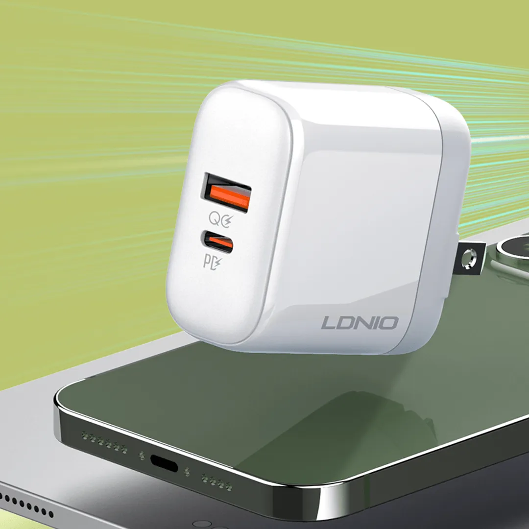 LDNIO 45W Dual USB-C   QC4.0 Super Fast Charger