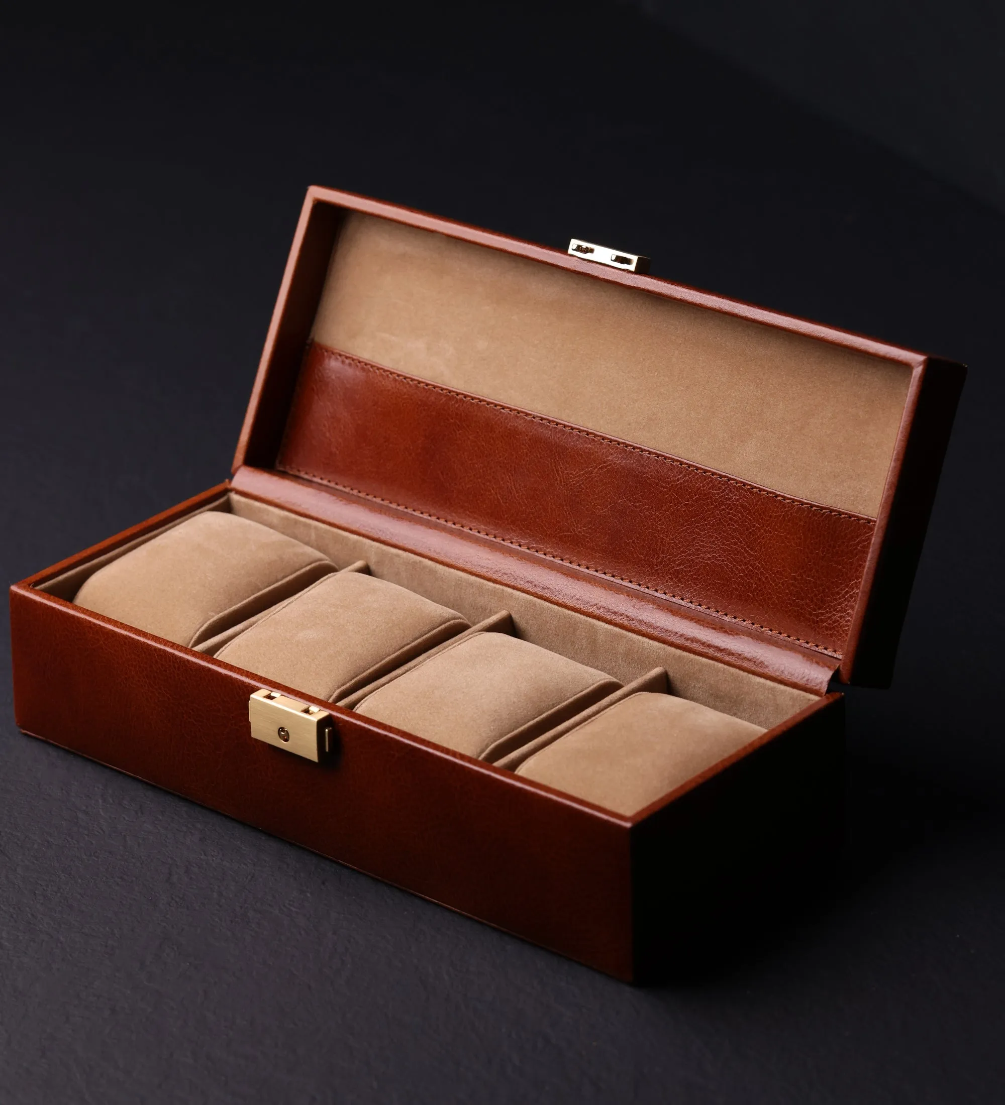 Leather Watch Box, Watch Organizer - Herzog