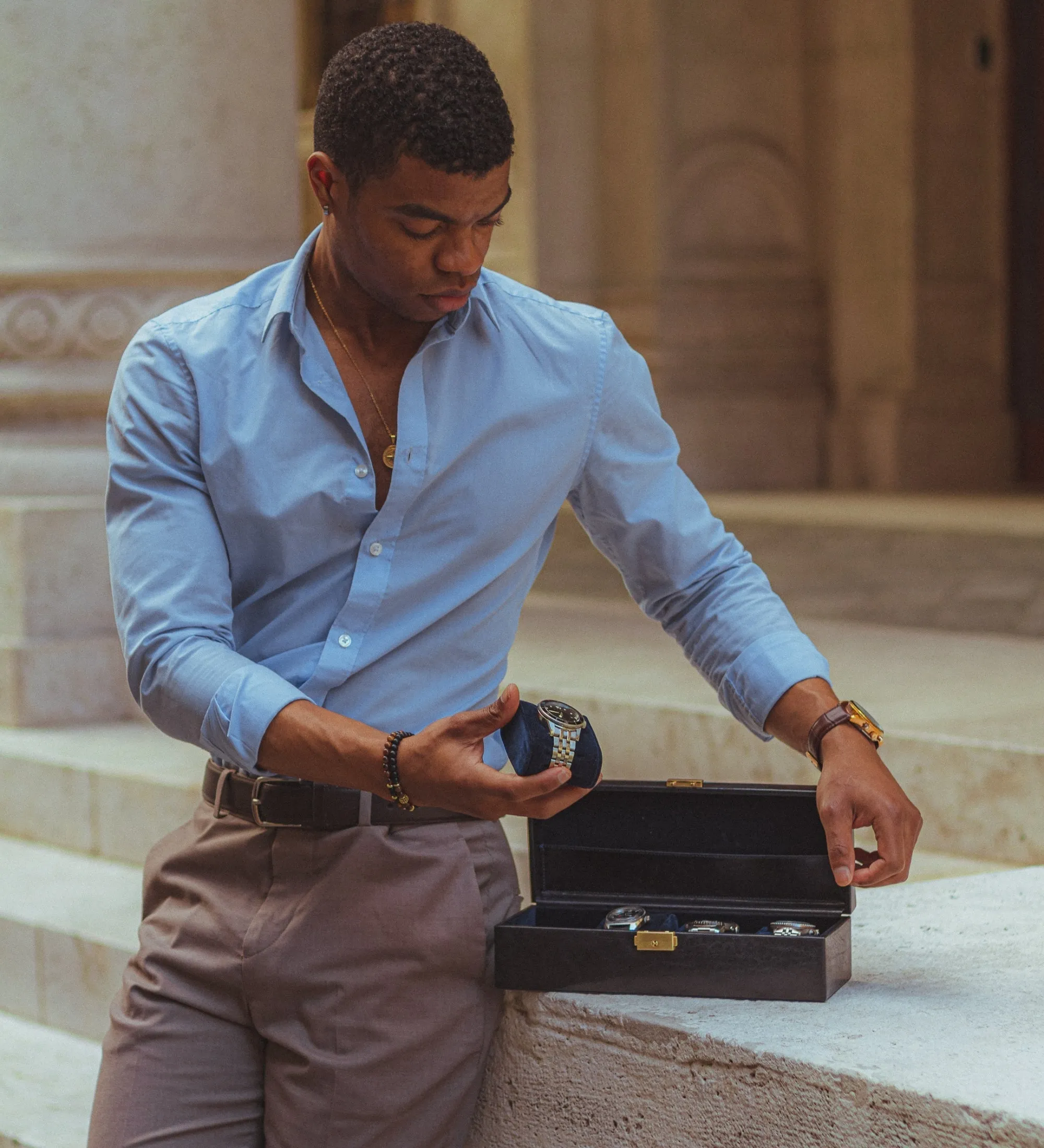 Leather Watch Box, Watch Organizer - Herzog