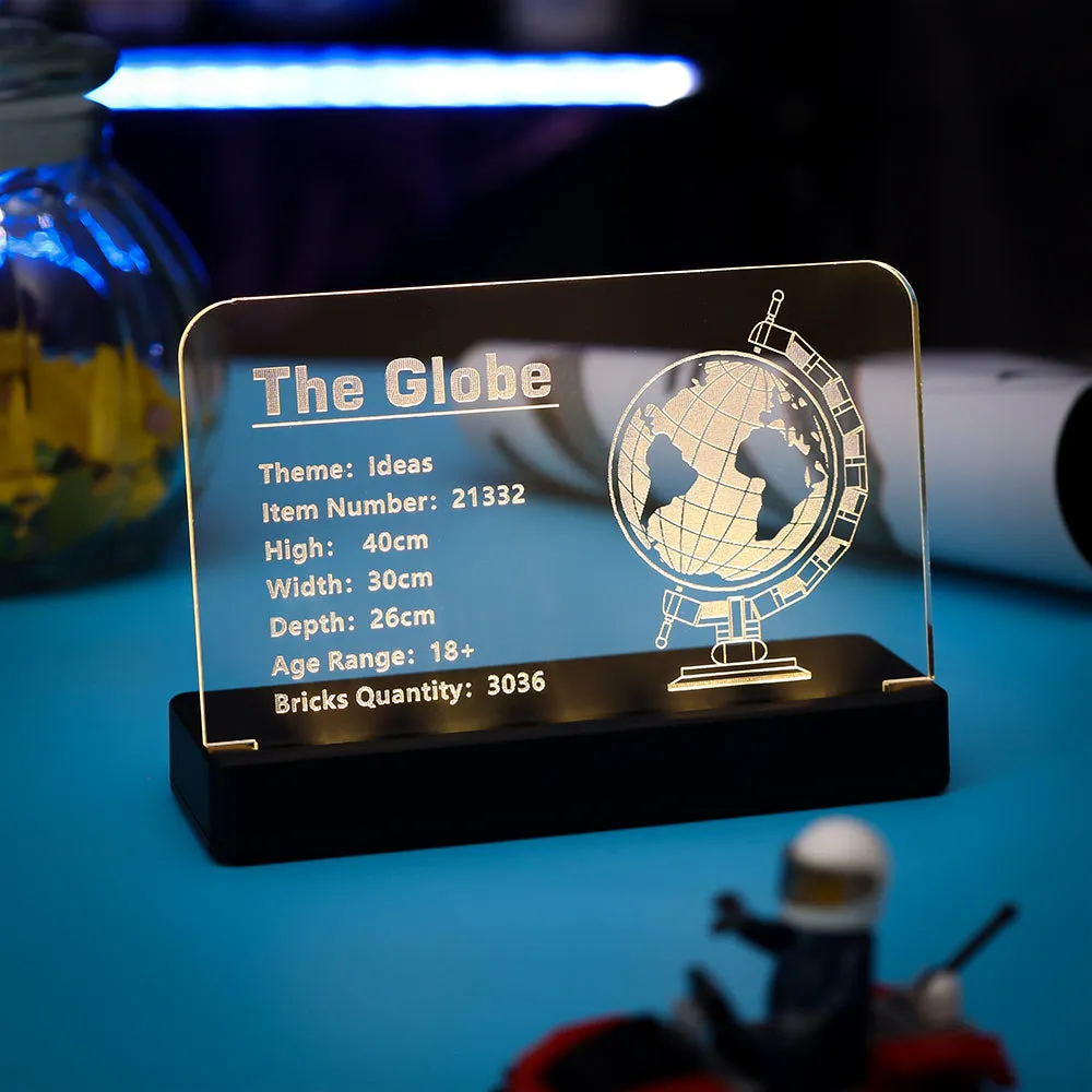 LED Acrylic Nameplate Nameplate for The Globe #21332