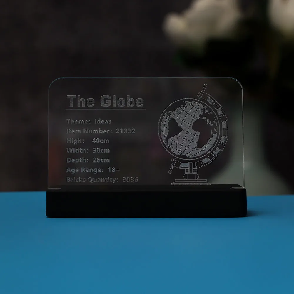 LED Acrylic Nameplate Nameplate for The Globe #21332