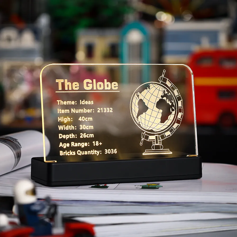 LED Acrylic Nameplate Nameplate for The Globe #21332