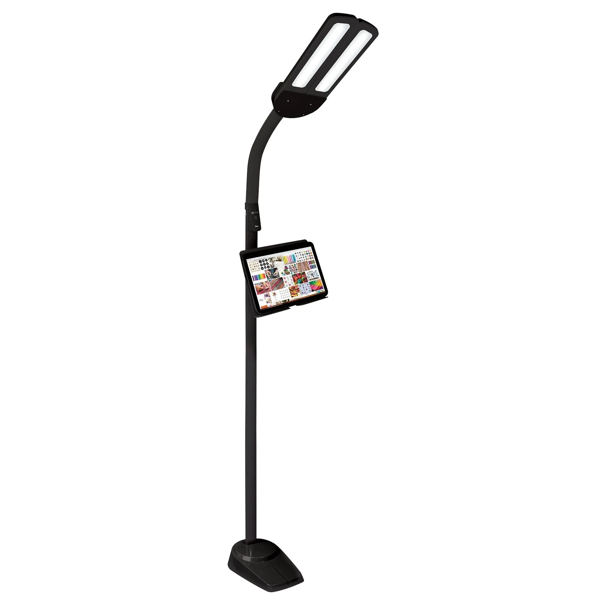 LED Floor Lamp With USB Charging Station