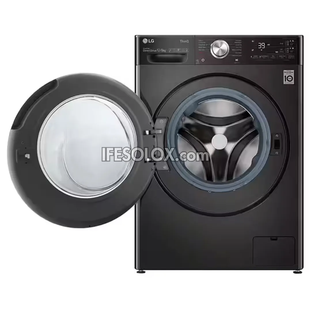 LG F4V9BCP2EE 12kg Washer 8kg Dryer, ThinQ WiFi Smart Automatic Front Load Washing Machine - Brand New