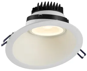 Lotus LED Lights LRG6-30K-6RSL-WH - 6 Inch Downlight 30 Degree Sloped Regressed Gimbal - 15 Watt - 3000 Kelvin - White Finish