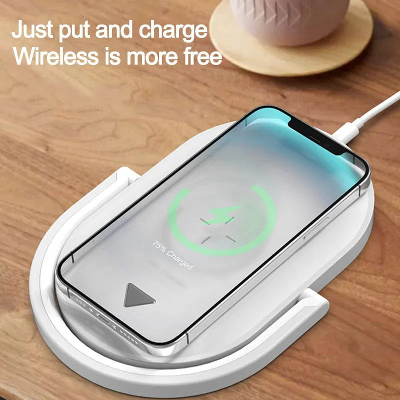 LovelyRLovely 3 In 1 Night Light Foldable Wireless 15W Charger Lamp