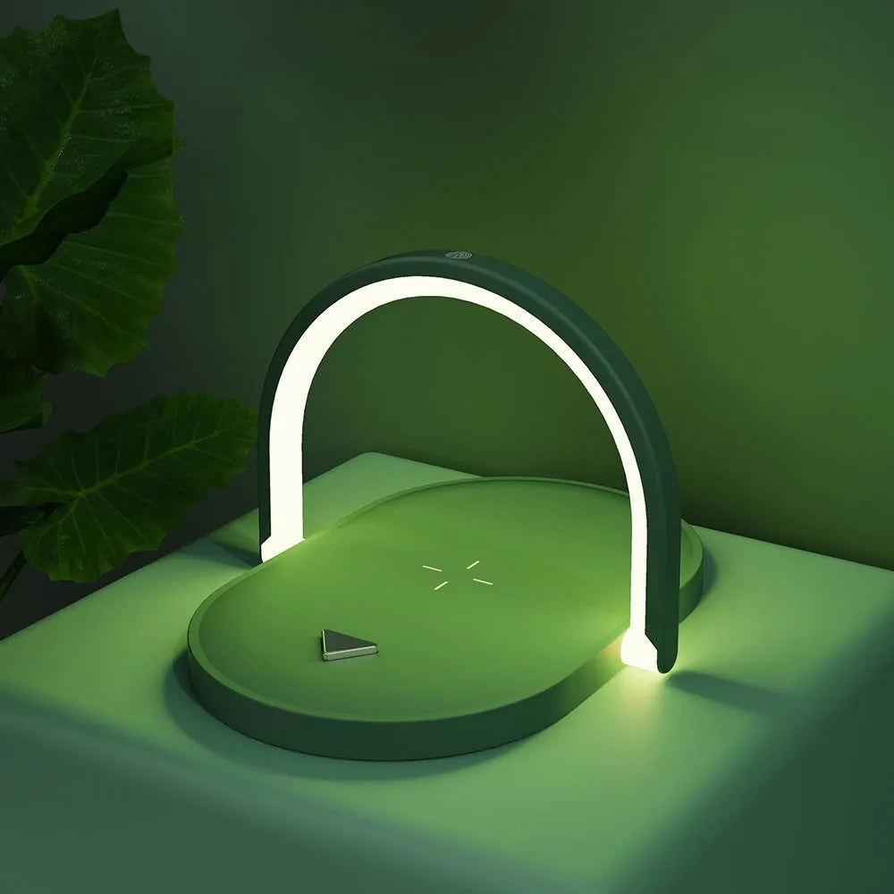 LovelyRLovely 3 In 1 Night Light Foldable Wireless 15W Charger Lamp