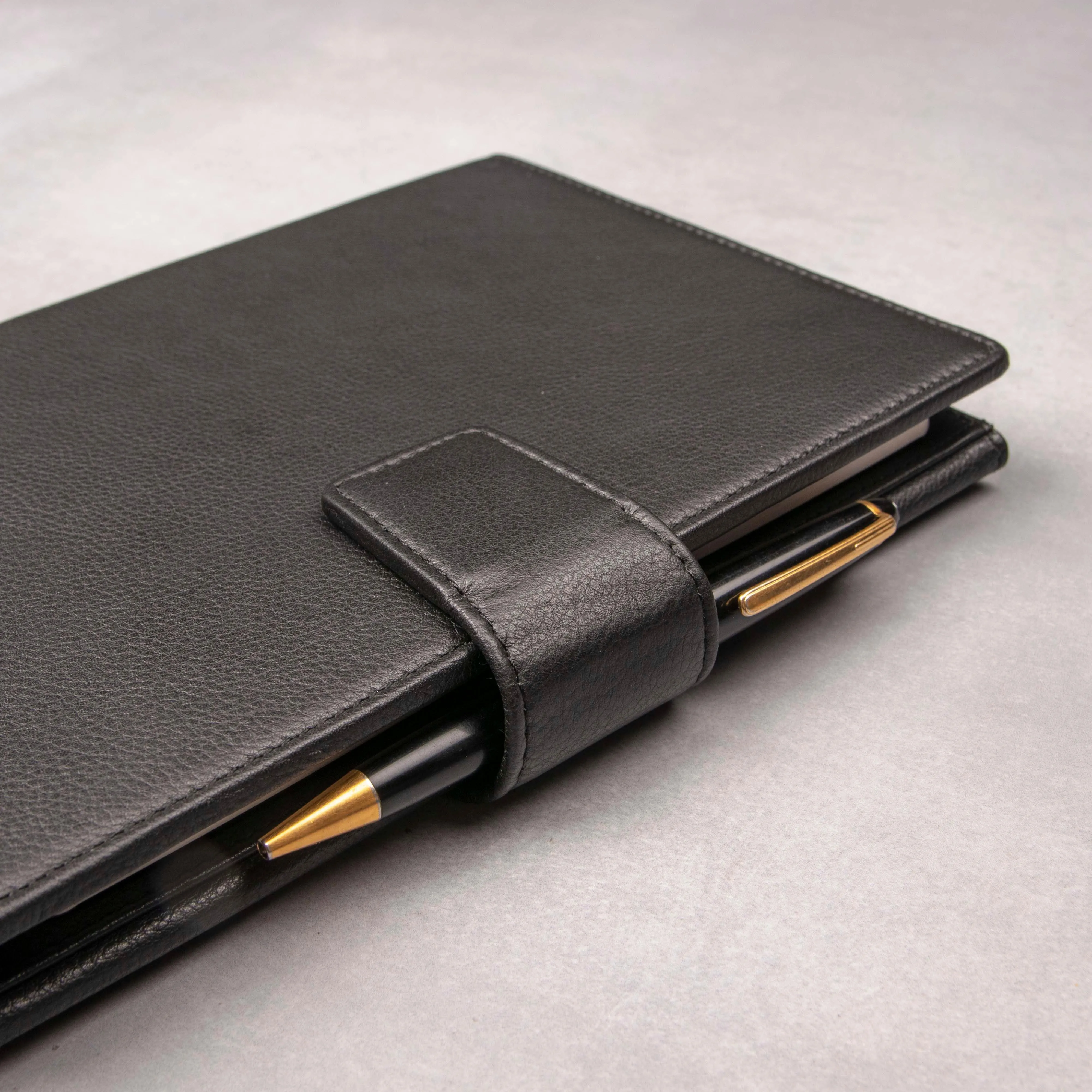 LT Smart Leather Notebook with Power Bank (5000 mAh) | Diary with Power Bank | Color: Nappa Black