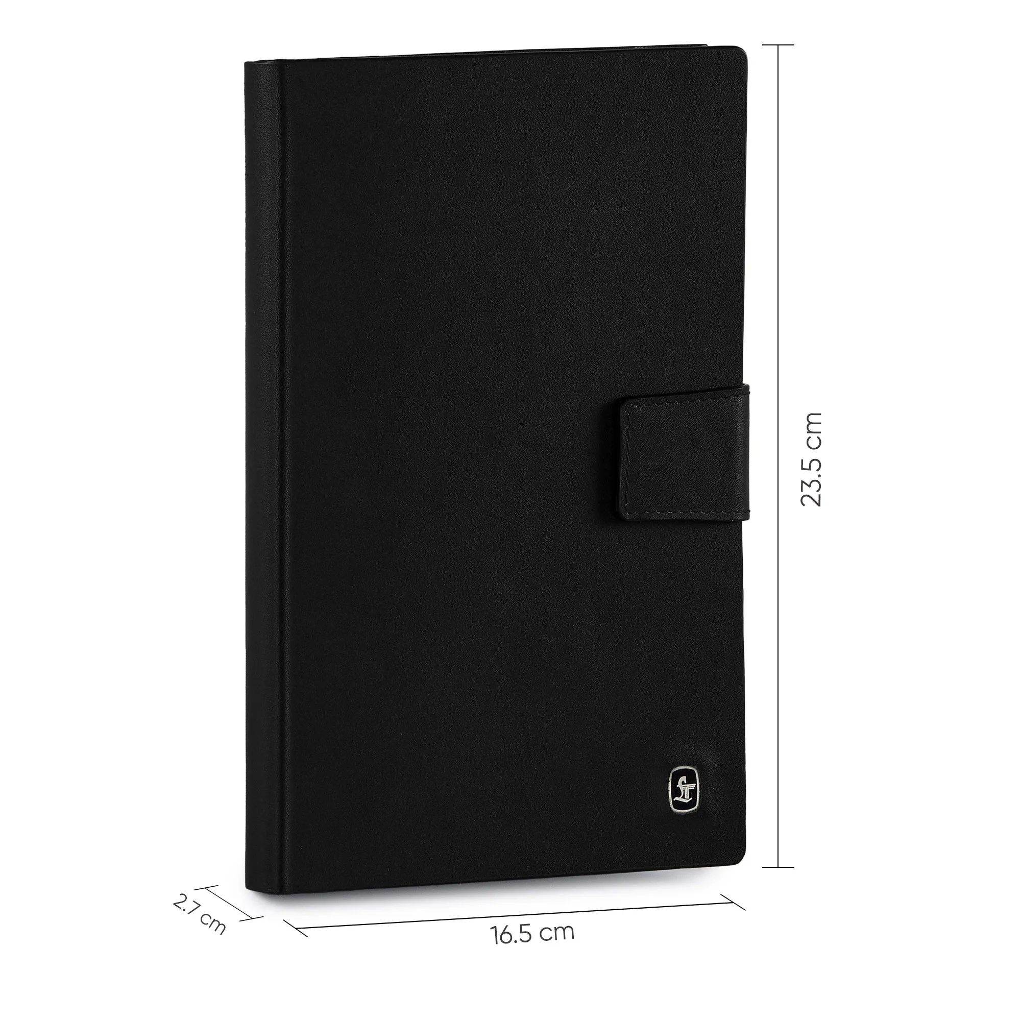 LT Smart Leather Notebook with Power Bank (5000 mAh) | Diary with Power Bank | Color: Nappa Black