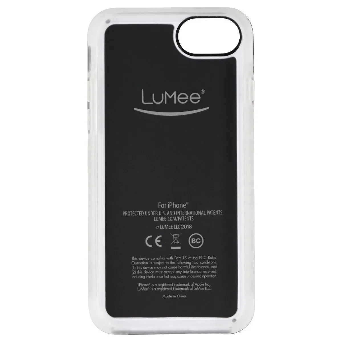 LuMee Duo Selfie LED Case for iPhone SE 2nd Gen & iPhone 8/7 - Kimoji Cry Face