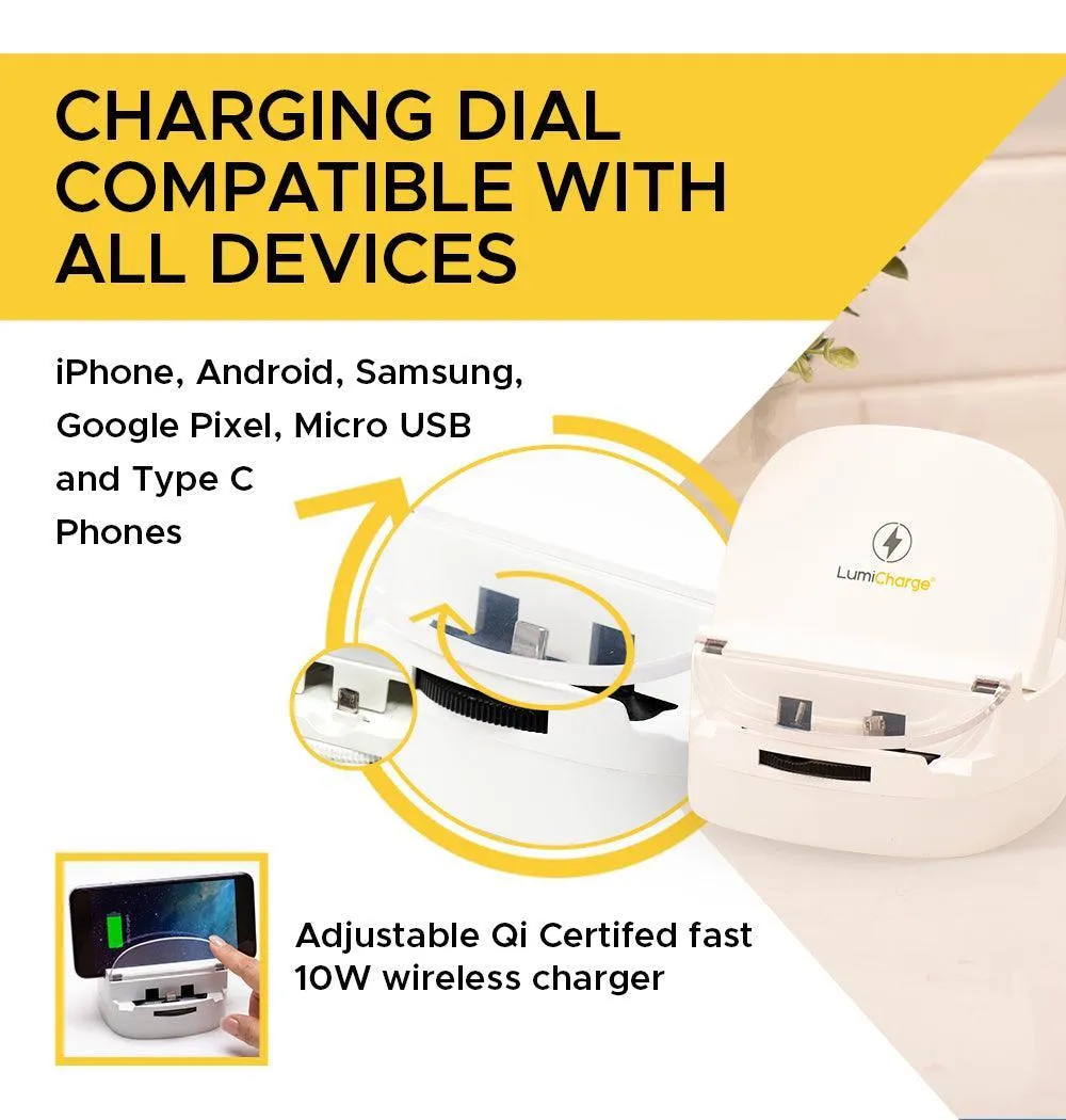 Lumicharge-UD- iPhone 15,14, 13,12, X and Android Charger-Adjustable