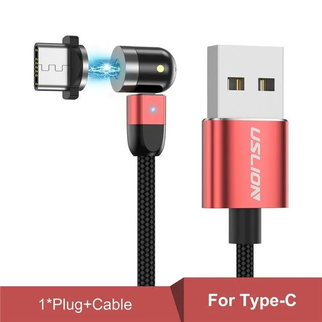 Magnetic USB Cable Fast Charging Type C Cable Magnet Charger Micro USB New 360º 180º Rotation