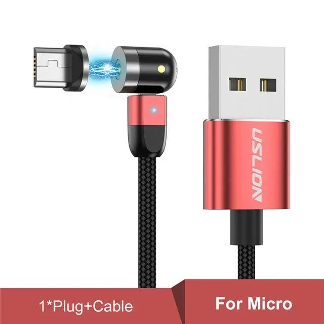 Magnetic USB Cable Fast Charging Type C Cable Magnet Charger Micro USB New 360º 180º Rotation