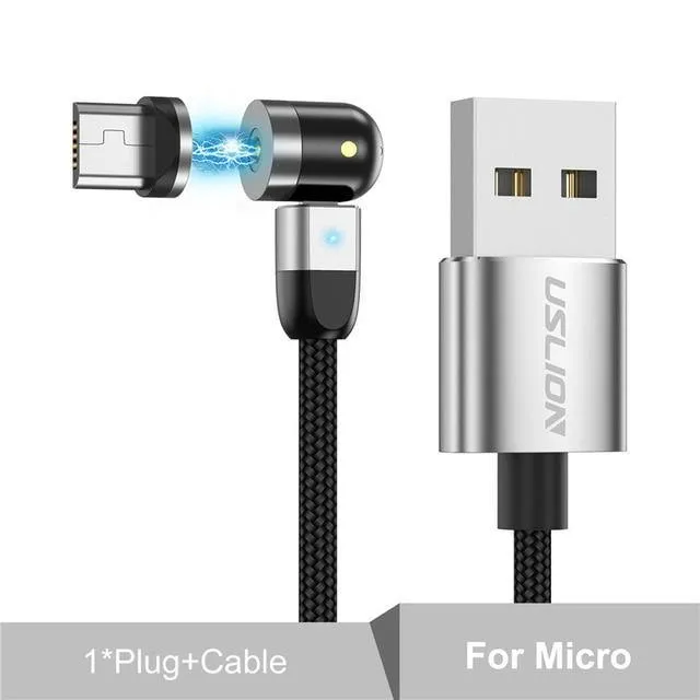 Magnetic USB Cable Fast Charging Type C Cable Magnet Charger Micro USB New 360º 180º Rotation