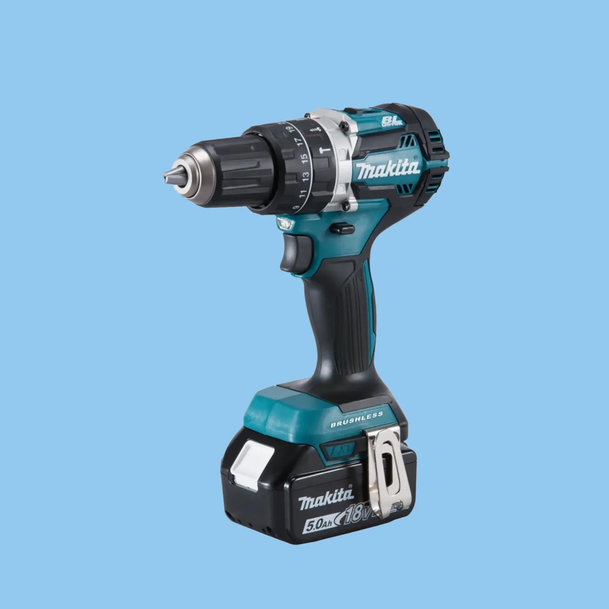 Makita Cordless Hammer Drill Driver, DHP484RTJ-PR (18 V)