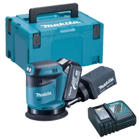 Makita DBO180Z 18V Cordless 125mm Random Orbit Sander with 1 x 5.0Ah Battery Charger & Type 3 Case