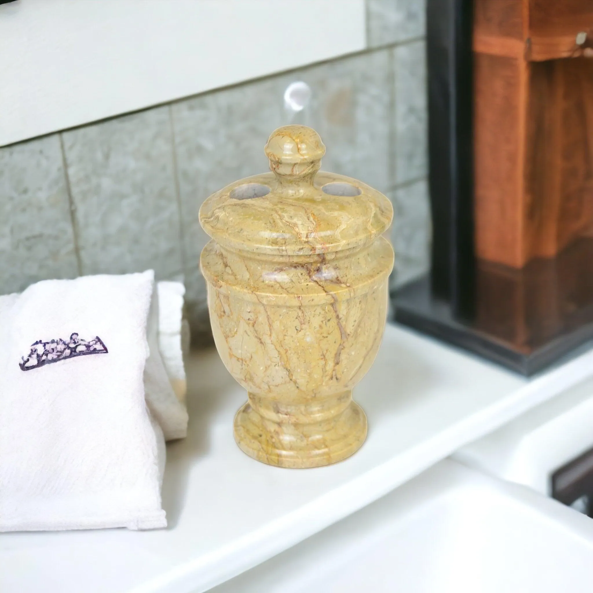 Marble Toothbrush Holder