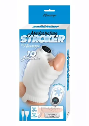 Masturbating Stroker Silicone Rechargeable Masturbator