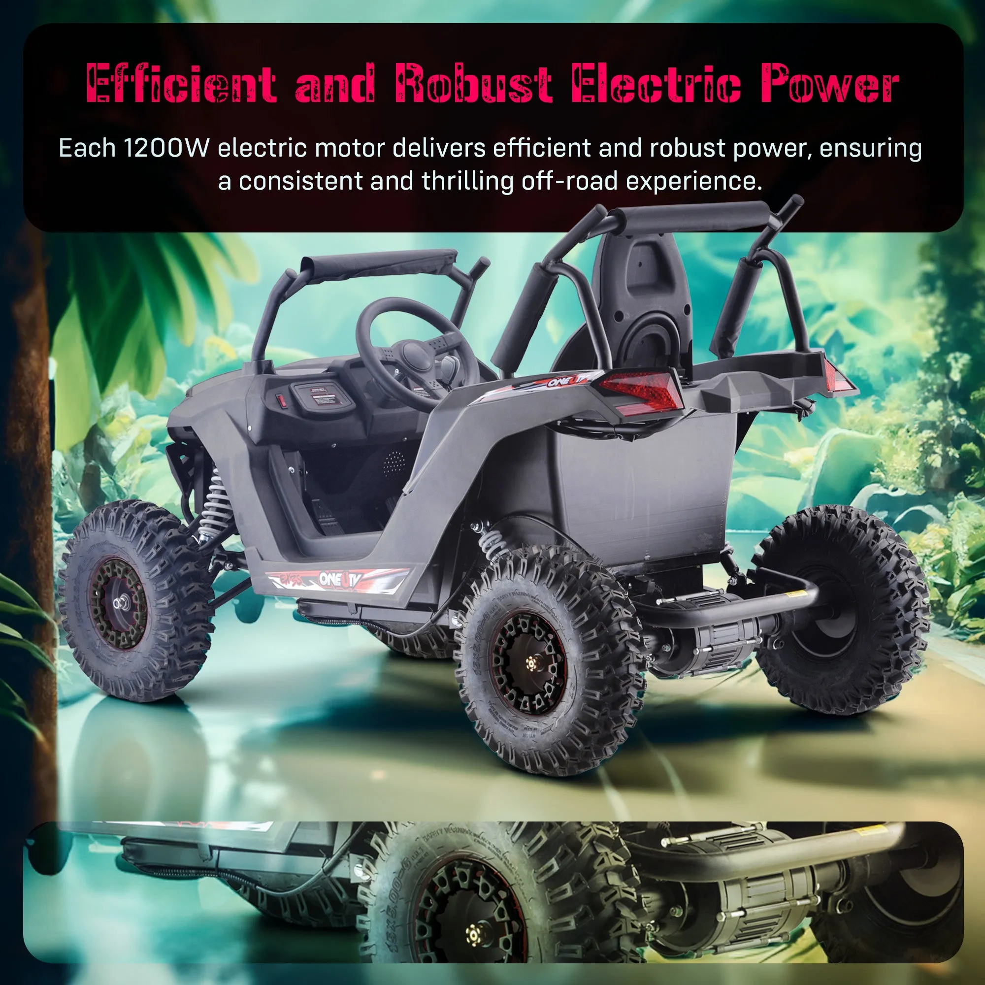 MaxPow EX3S UTV-MX 1200W Buggy - 48V12AH Battery