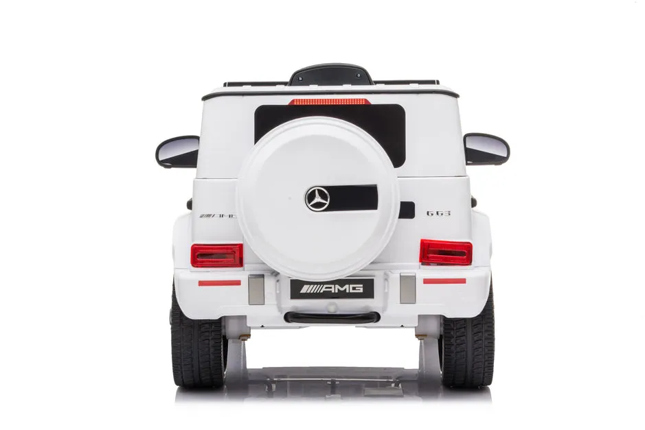 Mercedes-Benz AMG G63, 12V Electric Kids' Ride on Car With Parental Remote Control, LED Lights, Leather Seat and MP3- Kids on Wheelz