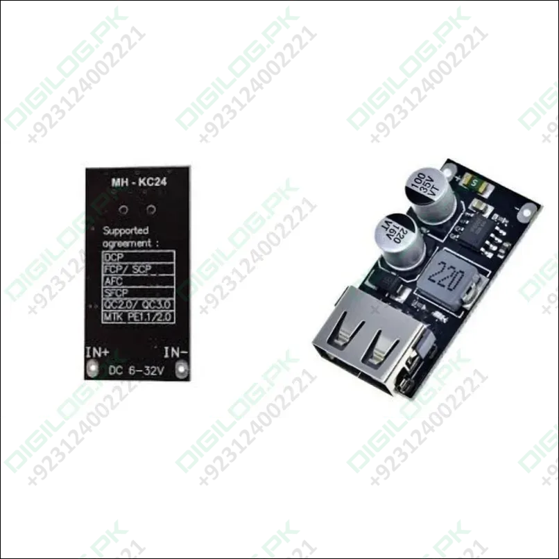 Mh-kc24 Qc3.0 Qc2.0 Usb Quick Charging Board Module Dc To Dc Buck Converter In Pakistan