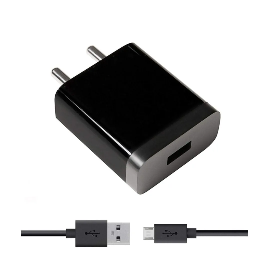 mi 2 A Charger Original Adapter Like Wall Charger | Mobile Fast Charger | Android USB Charger with 1 Meter Micro USB Charging Data Cable: MI CH, 2.4 Ampere