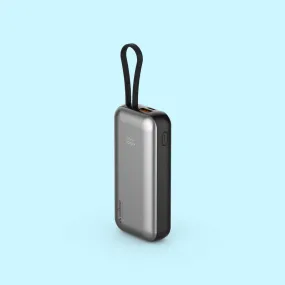 Miles 10000mAH Powerbank with built-in Type-C and Lightning cable