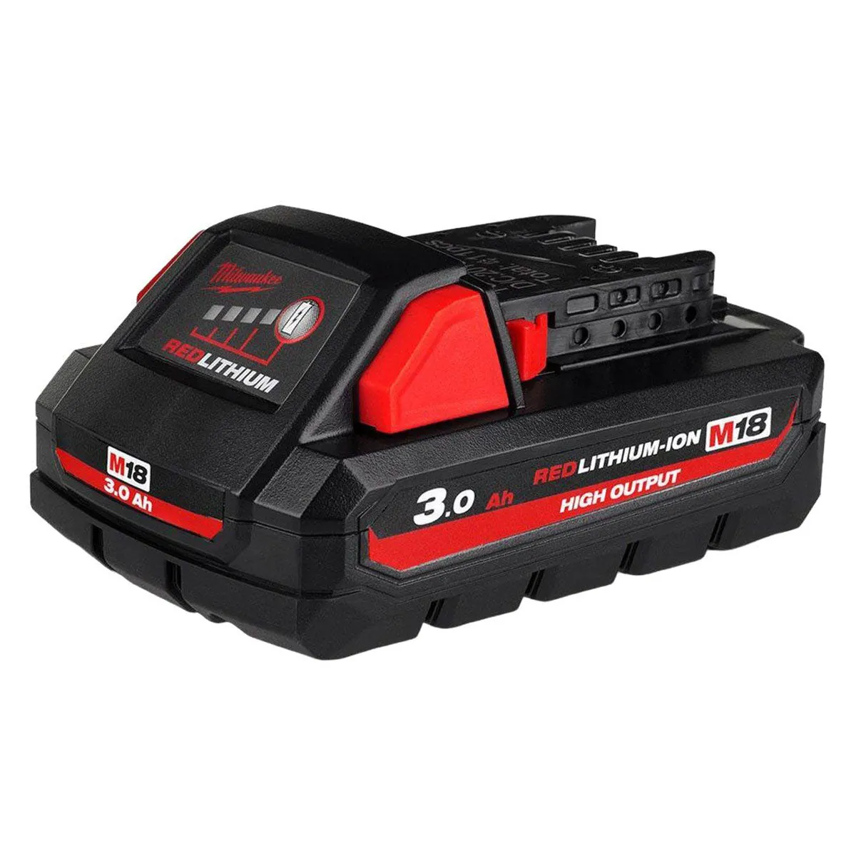 Milwaukee M18HB3 18V 3.0Ah RedLithium-Ion Battery with M12-18FC Multi Voltage Fast Charger