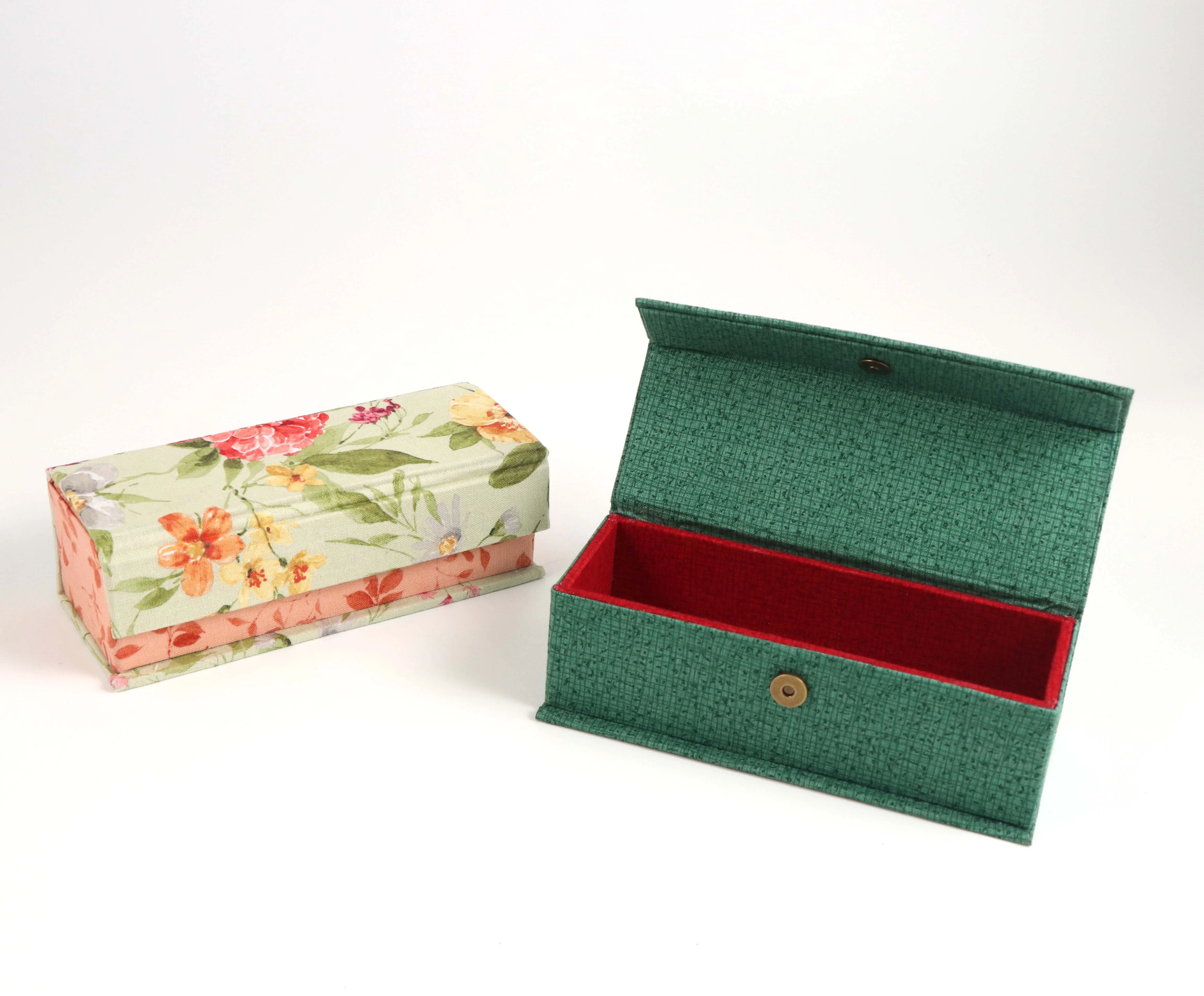 Mini notions fabric box DIY kit, cartonnage kit 228