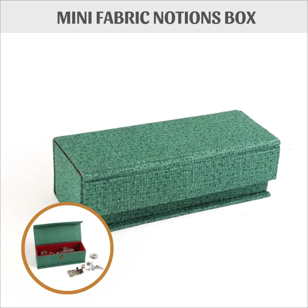 Mini notions fabric box DIY kit, cartonnage kit 228