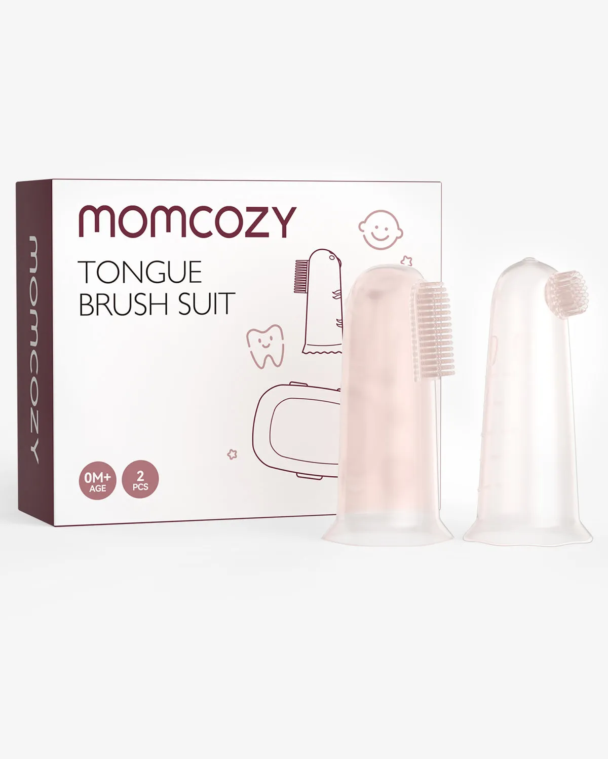 Momcozy Oral Care Series: Baby Finger Toothbrush, Wipes Toothbrush, Tongue Cleaner& Toothbrush