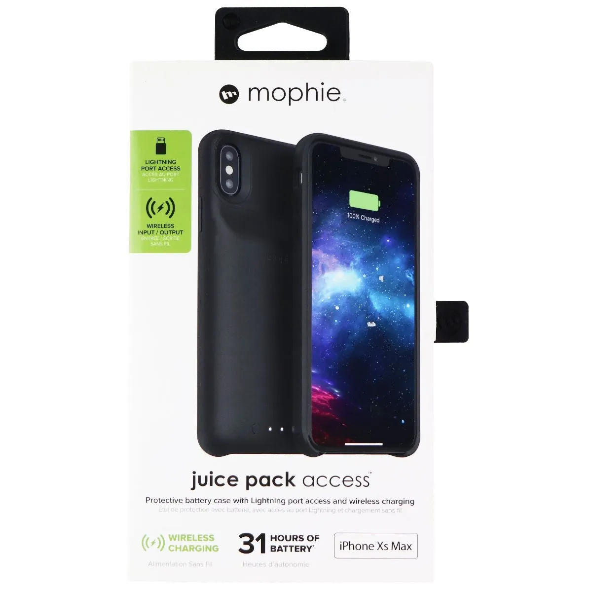 Mophie Juice Pack Access Battery Case (2200 mAh) for Apple iPhone Xs Max - Black