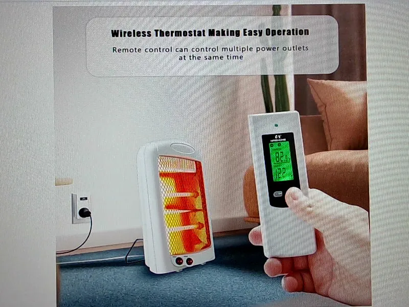 Nashone Wireless Plug in Thermostat for Home Temperature Control