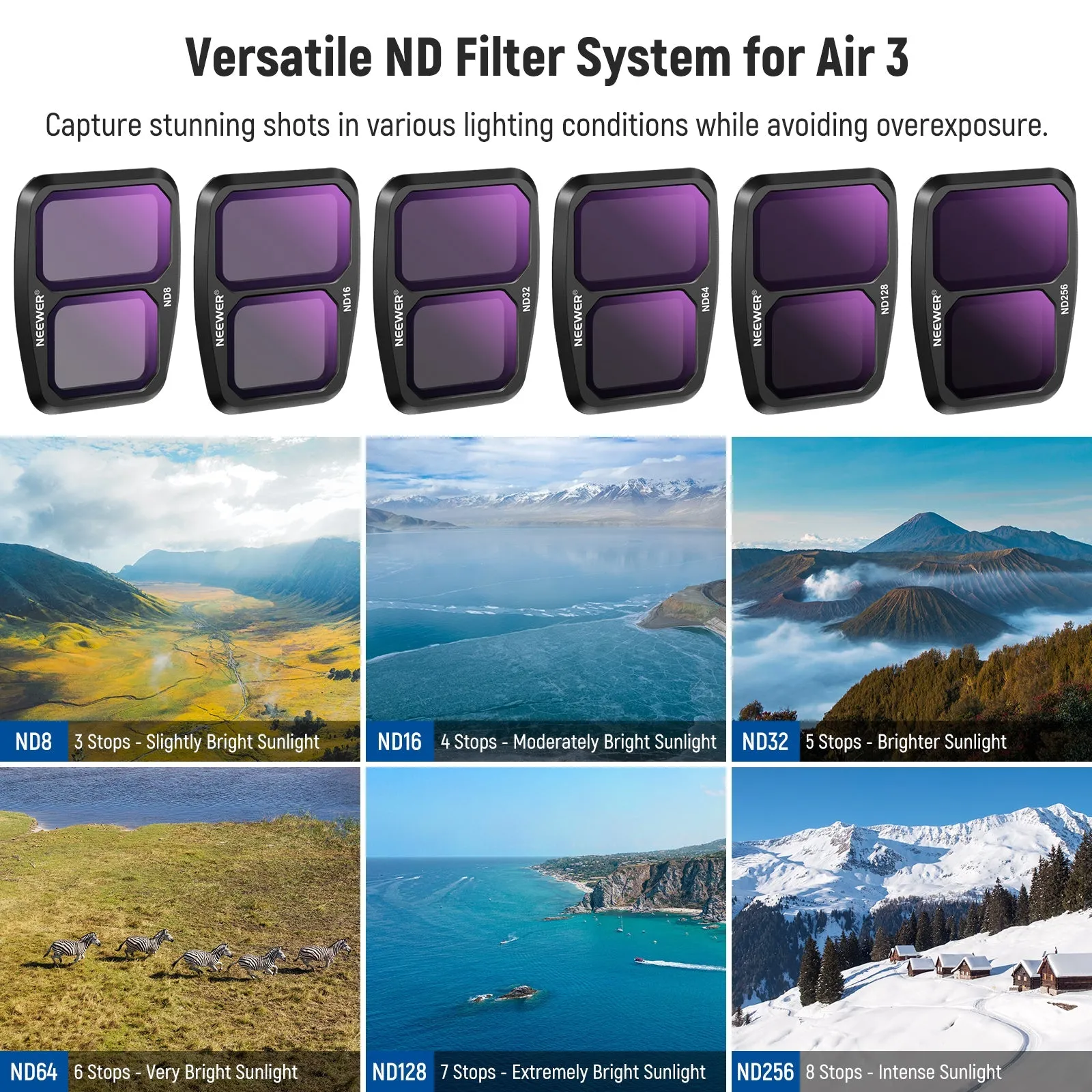 NEEWER ND & Effect Filter Set For DJI Air 3