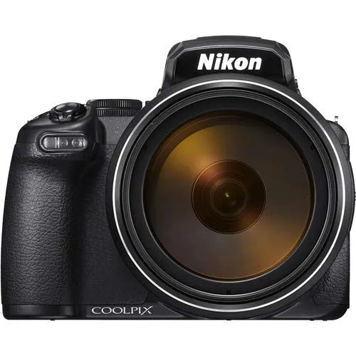 Nikon COOLPIX P1000 16.7 Digital Camera with 3.2" LCD, Black - Bundle Kit with 32GB Memory Card   Spare Battery   Spare Charger   Filter Kit  More