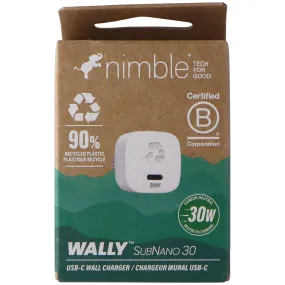 Nimble Wally SubNano (30W) USB-C Wall Charger - White