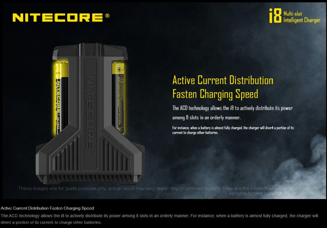 Nitecore i8 Multi Slot Intelligent Charger